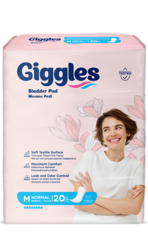 Прокладки урологічні жіночі Giggles Bladder Pad M Normal 20 шт 8 крап.